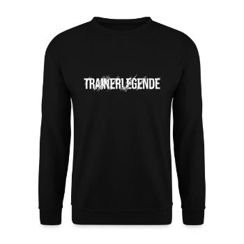 Trainerlegende - Unisex Pullover - Schwarz - Vorne - Alina (178cm) & Michal (187cm)
