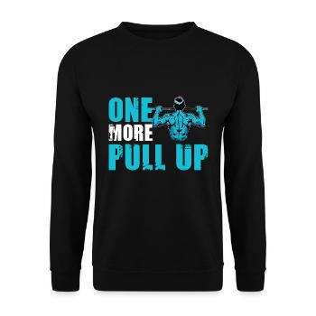 Calisthenics Fitness One more Pull Up - Unisex Pullover - Schwarz - Vorne - Alina (178cm) & Michal (187cm)