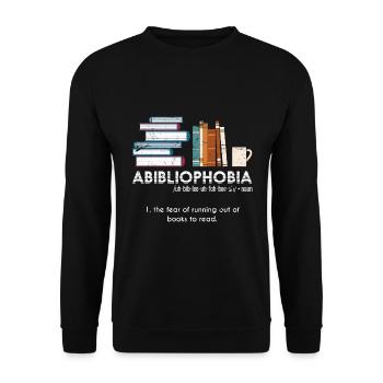 Drôle de cadeau livres lire - Sweat-shirt Unisexe - noir - Devant - Alina (178cm) & Michal (187cm)
