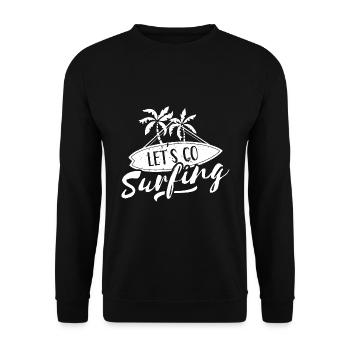 Nous Allons surfer Surf surf - Sweat-shirt Unisexe - noir - Devant - Alina (178cm) & Michal (187cm)