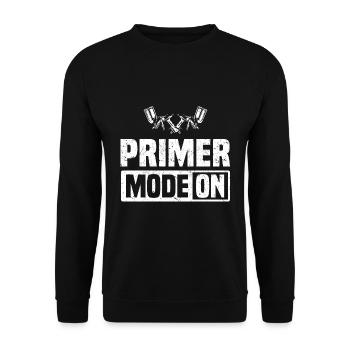 Autolackierer Beruf | Ausbildung Autos Geschenke - Unisex Pullover - Schwarz - Vorne - Alina (178cm) & Michal (187cm)