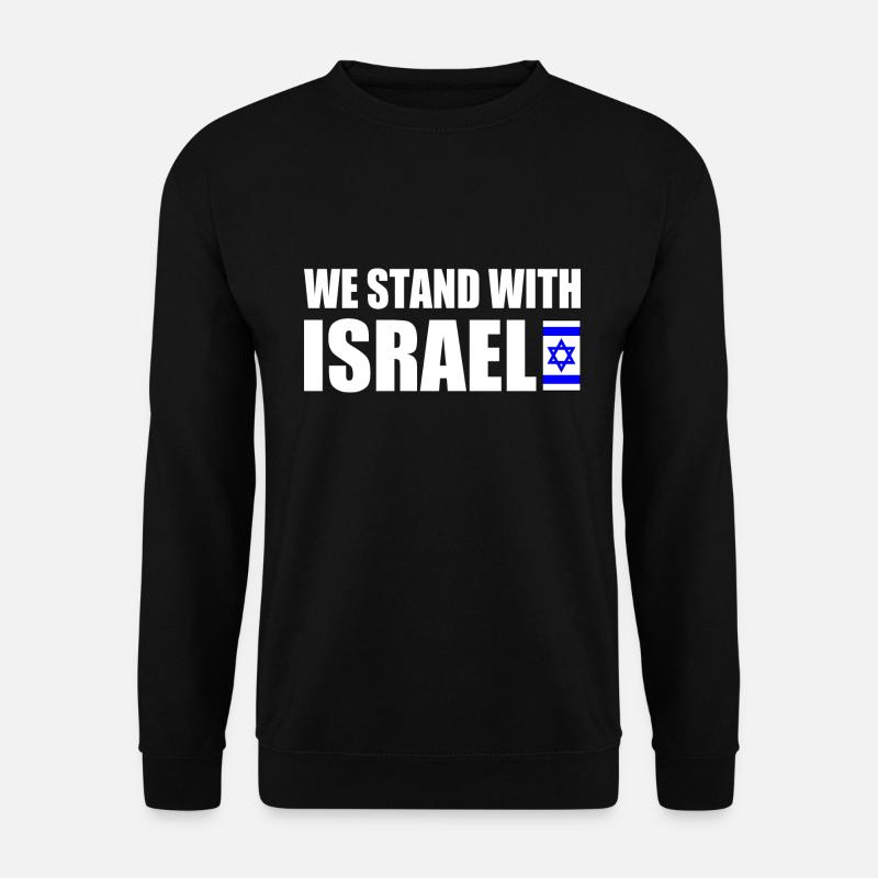 We stand with israel - Unisex Pullover - Schwarz