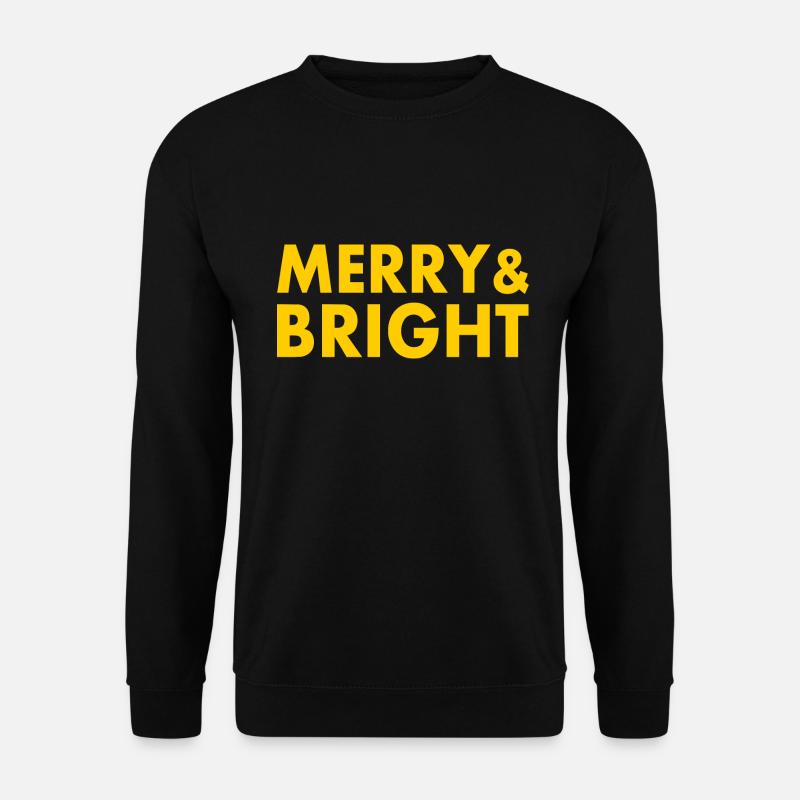 Merry and bright - Unisex Pullover - Schwarz