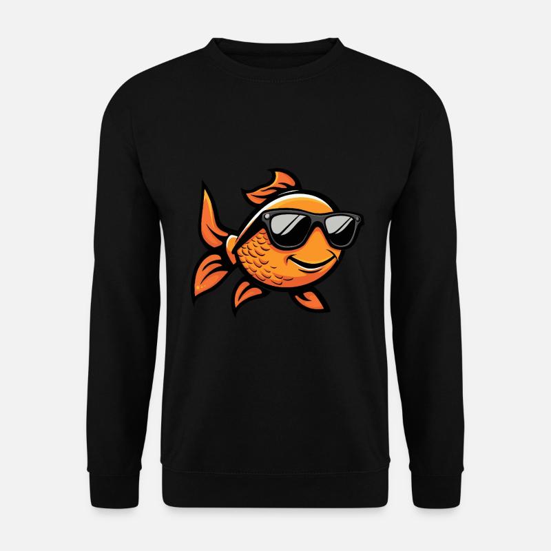 Goldfische Cool Tier - Unisex Pullover - Schwarz