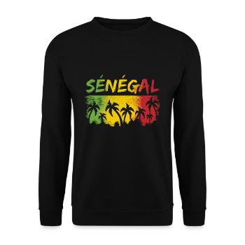 Sénégal - Sweat-shirt Unisexe - noir - Devant - Alina (178cm) & Michal (187cm)