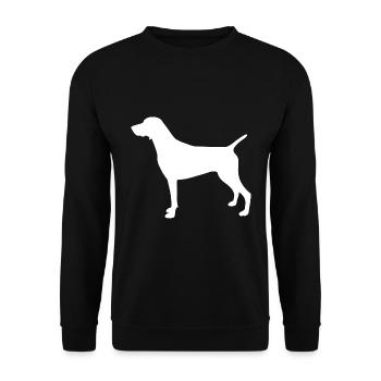 Silhouette allemande à poil court - Sweat-shirt Unisexe - noir - Devant - Alina (178cm) & Michal (187cm)