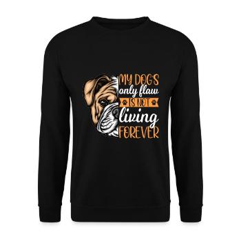 Le seul défaut du berger allemand - Sweat-shirt Unisexe - noir - Devant - Alina (178cm) & Michal (187cm)