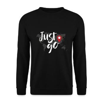 Voyage du monde d'aventure voyage cadeau de voyage de randonnée - Sweat-shirt Unisexe - noir - Devant - Alina (178cm) & Michal (187cm)