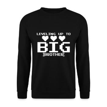 Nivellierung bis zu Big Brother Baby Reveal Baby - Unisex Pullover - Schwarz - Vorne - Alina (178cm) & Michal (187cm)