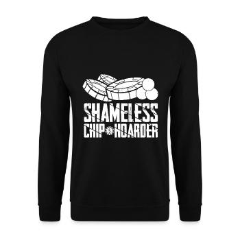 Poker Geschenkideen | Pokerspielen Pokerkarten - Unisex Pullover - Schwarz - Vorne - Alina (178cm) & Michal (187cm)
