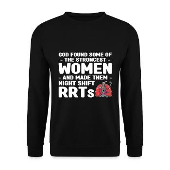 Atemtherapeut Geschenke | Atemtherapeuten Arzt - Unisex Pullover - Schwarz - Vorne - Alina (178cm) & Michal (187cm)