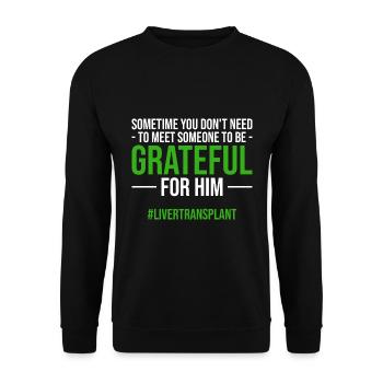 Organspender - Unisex Pullover - Schwarz - Vorne - Alina (178cm) & Michal (187cm)
