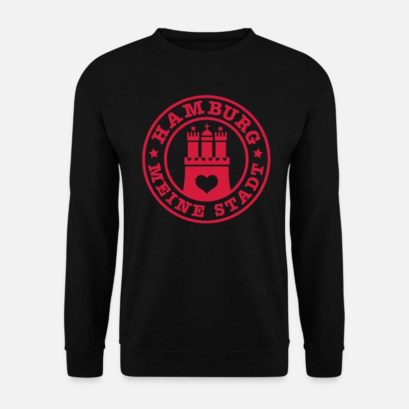 HAMBURG MEINE STADT Wappen 1c - Unisex Pullover - Schwarz