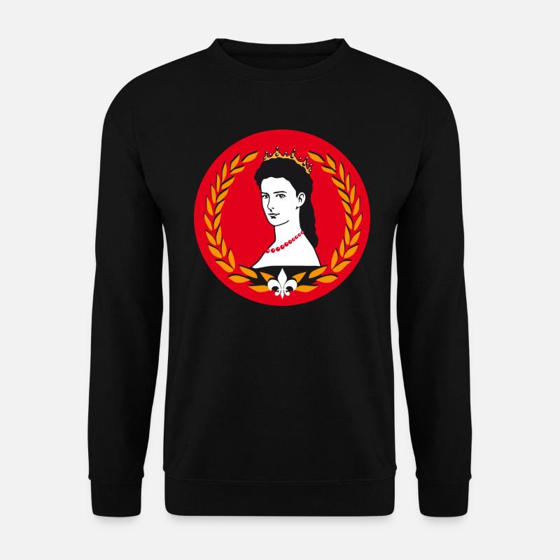 Sissi Empress Elisabeth buttons - Unisex Sweatshirt - black