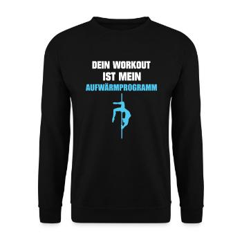 Poledance Stangentanz Stangentänzerin Geschenk - Unisex Pullover - Schwarz - Vorne - Alina (178cm) & Michal (187cm)