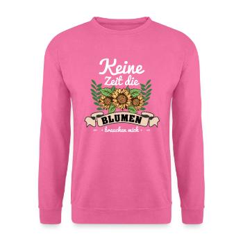 Floristin Florist Gartenarbeit Garten Geschenk - Unisex Pullover - Pink - Vorne