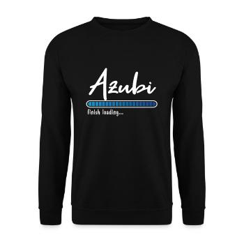 Azubi Geselle Auszubildender Ausbildung Geschenk - Unisex Pullover - Schwarz - Vorne - Alina (178cm) & Michal (187cm)