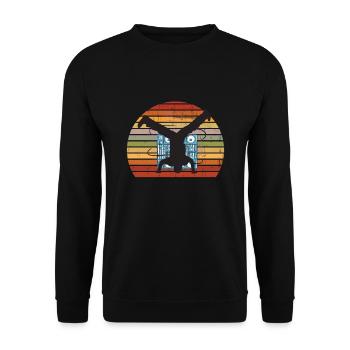 Break Dance Breakdancing BBOY Handstand Gift - Unisex Sweatshirt - black - Front - Alina (178cm) & Michal (187cm)