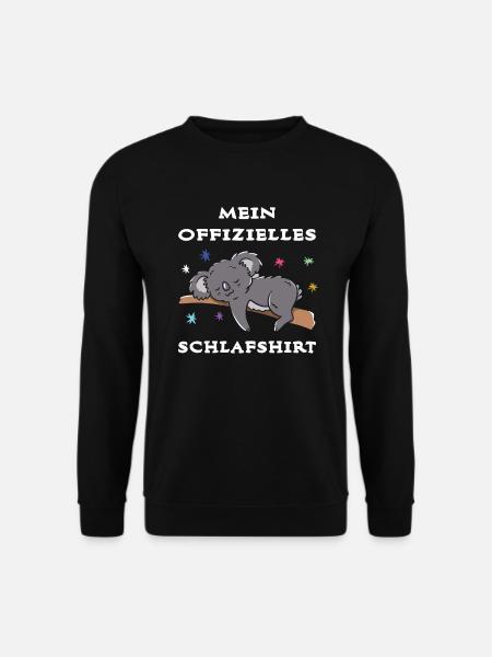 Mein Offizielles Schlafshirt süsses shirt Koala - Unisex Pullover - Schwarz
