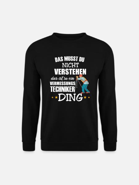 Vermesser Landvermesser - Unisex Pullover - Schwarz