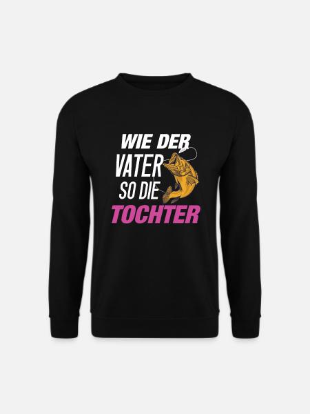 Angel Mädchen Wie der Vater so die Tochter - Unisex Pullover - Schwarz