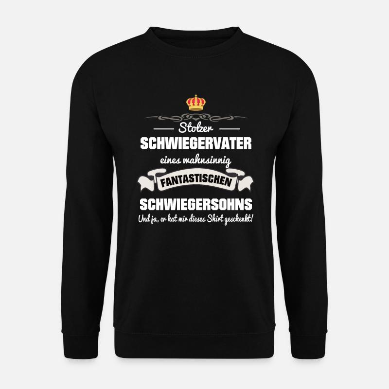 Schwiegervater Schwiegersohn Schwiegerpapa - Unisex Pullover - Schwarz
