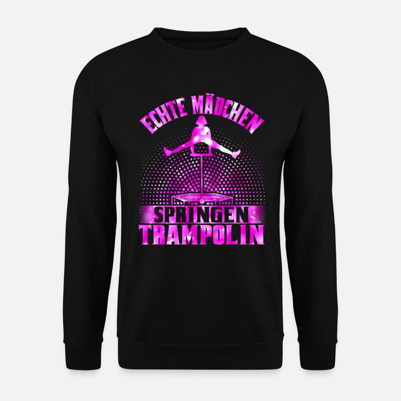 Jumping Fitness Trampolin - Unisex Pullover - Schwarz