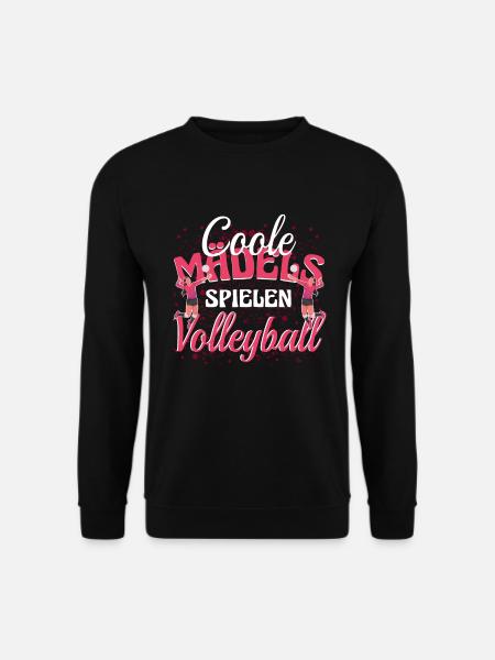 Volleyballerin Coole Mädchen spielen Volleyball - Unisex Pullover - Schwarz