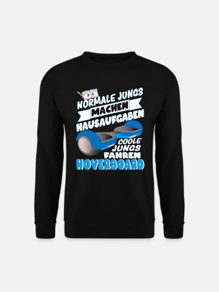 Hoverboard Coole Jungs fahren Hoverboard - Unisex Pullover - Schwarz