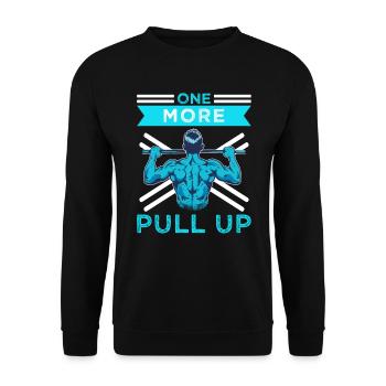 Calisthenics Fitness One more Pull Up - Unisex Pullover - Schwarz - Vorne - Alina (178cm) & Michal (187cm)