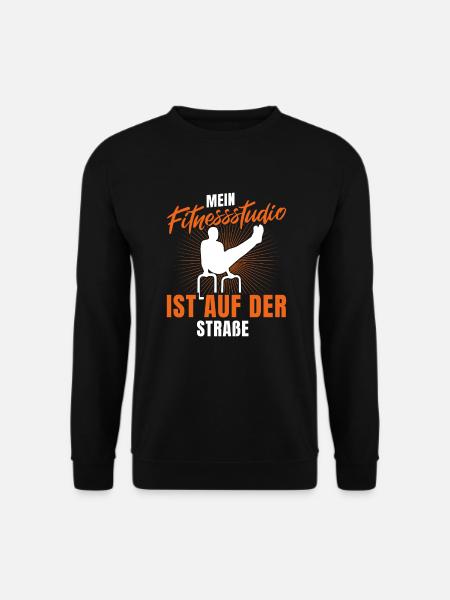 Calisthenics Mein Fitnessstudio ist auf der Straße - Unisex Pullover - Schwarz