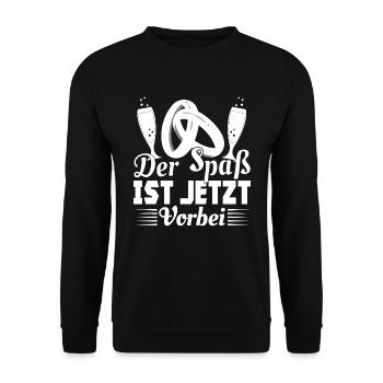 Junggesellenabschied Bräutigam Heiraten Der Spaß i - Unisex Pullover - Schwarz - Vorne - Alina (178cm) & Michal (187cm)