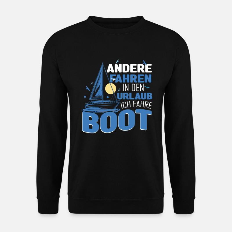 Boot Kapitän Bootsbesitzer - Unisex Pullover - Schwarz