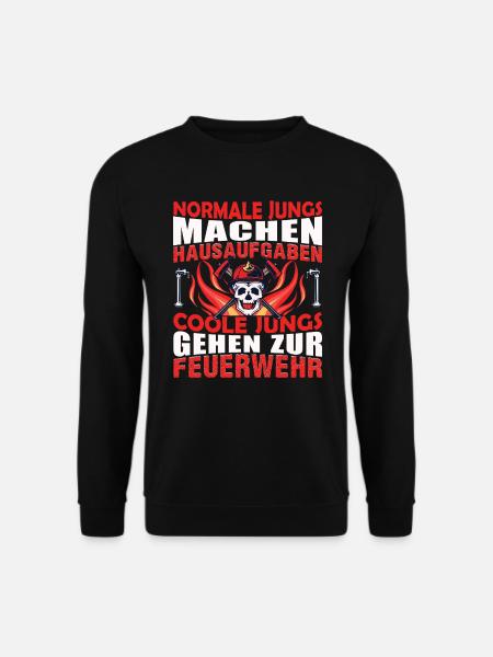 Jugenfeuerwehr Feuerwehrmann Schule - Unisex Pullover - Schwarz