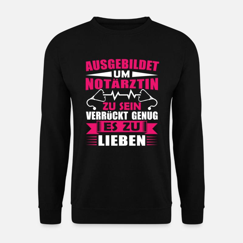 Notärztin Rettungssanitäterin - Unisex Pullover - Schwarz