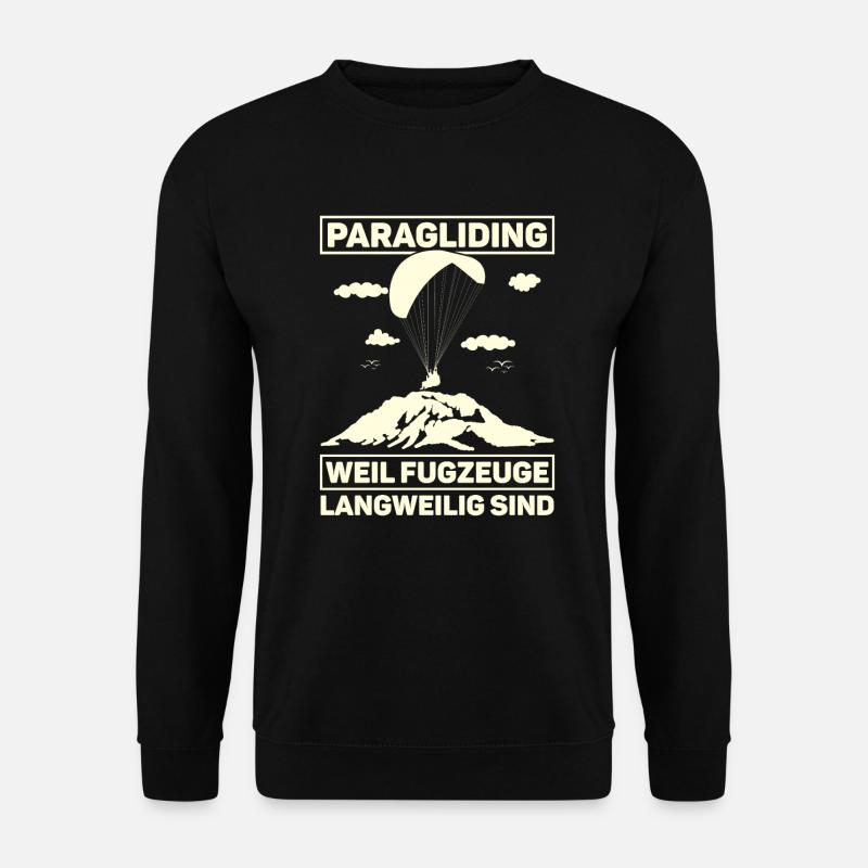 Paragliding Paragleiter Gleitschirm - Unisex Pullover - Schwarz