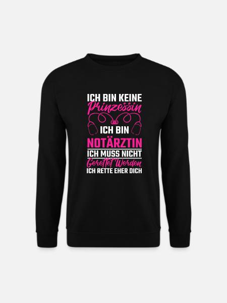 Notärtzin Sanitäterin Rettungsdienst - Unisex Pullover - Schwarz