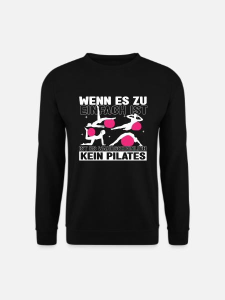 Pilates Pilateslehrer Fitness - Unisex Pullover - Schwarz