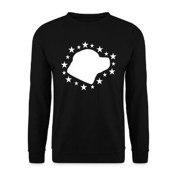 Rottweiler - Unisex Pullover - Schwarz - Vorne - Alina (178cm) & Michal (187cm)
