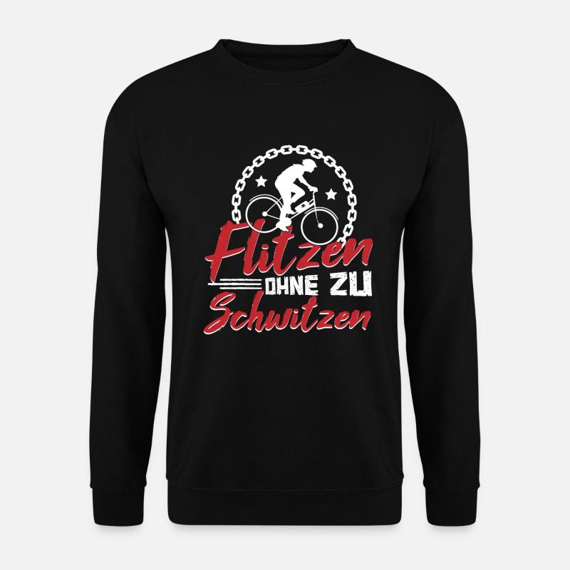 E-Bike Elektrofahrrad Flitzen ohne zu schwitzen - Unisex Pullover - Schwarz