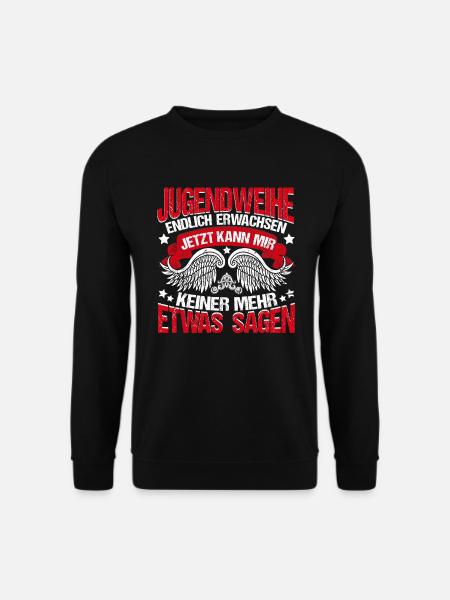 Jugendweihe Endlich erwachsen - Unisex Pullover - Schwarz