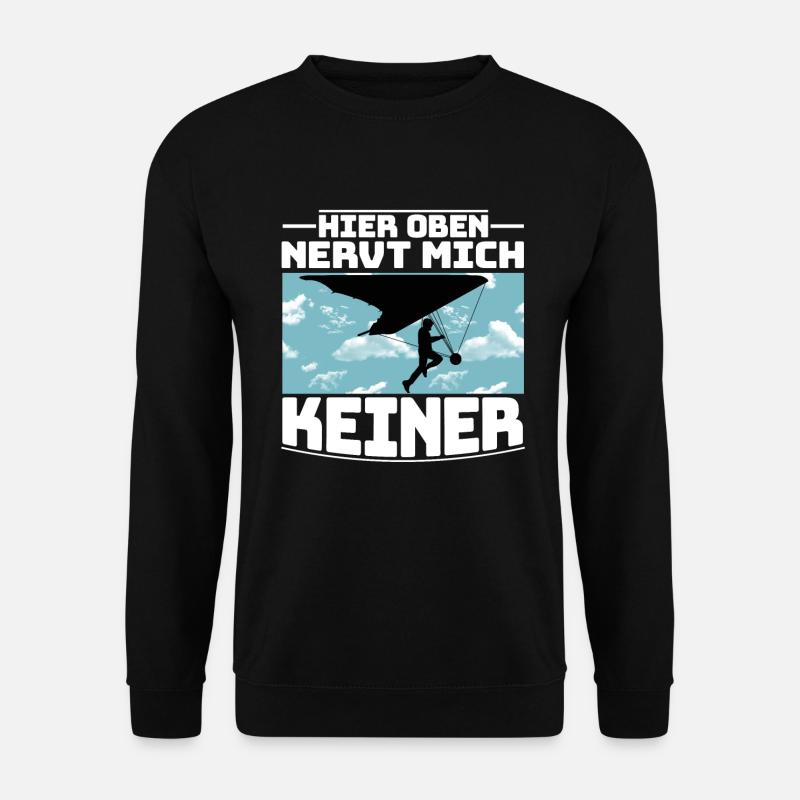 Drachenflieger Drachenfliegen - Unisex Pullover - Schwarz