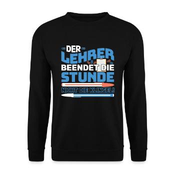 Lehrer Lehramt Student - Unisex Pullover - Schwarz - Vorne - Alina (178cm) & Michal (187cm)