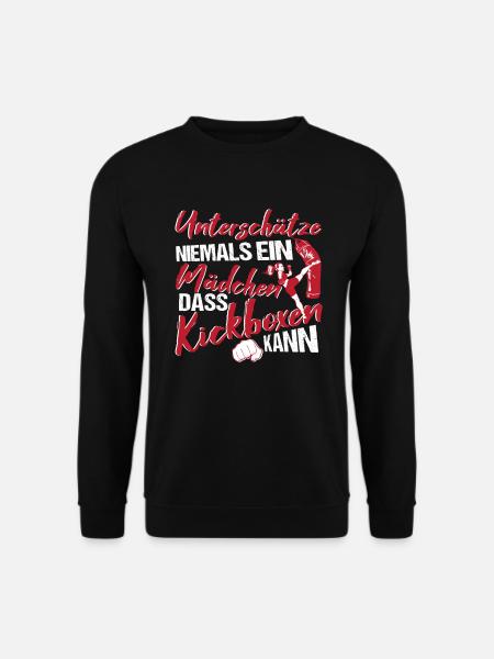 Kickboxen Mädchen Kampfsport Boxen - Unisex Pullover - Schwarz