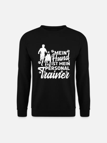 Canicross Mein Hund ist mein Personal Trainer - Unisex Pullover - Schwarz