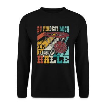 Basketball Basketballhaller - Unisex Pullover - Schwarz - Vorne - Alina (178cm) & Michal (187cm)