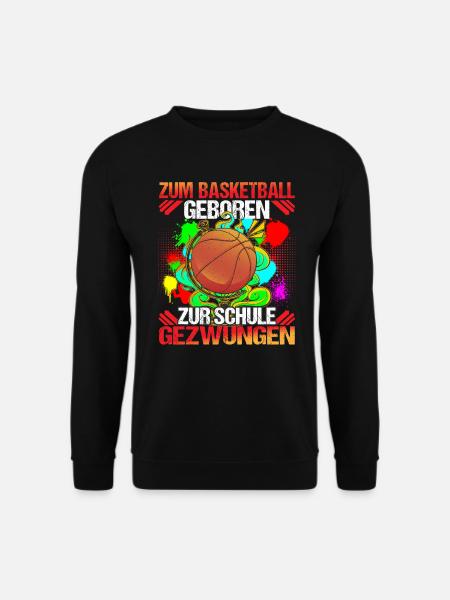 Basketball Basketballspieler Zur Schule gezwungen - Unisex Pullover - Schwarz