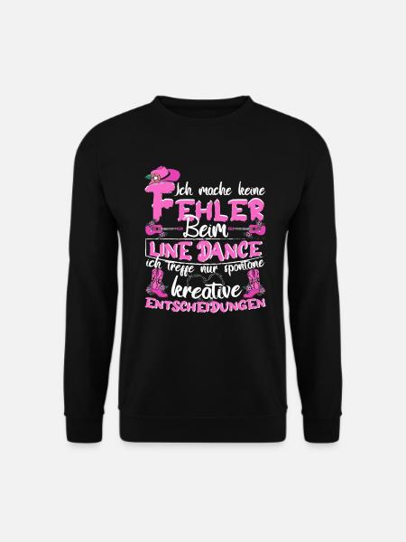 Line Dance Country Ich mach keine Fehler - Unisex Pullover - Schwarz