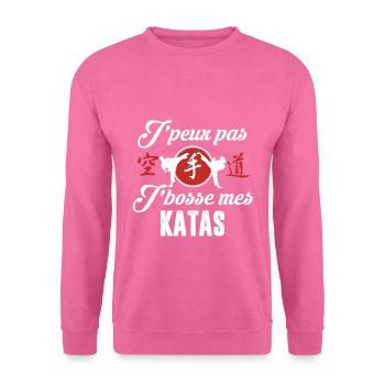 KARATE - Katas - Sweat-shirt Unisexe - rose - Devant