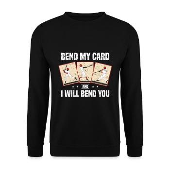 Sammelkarten | Kartenspiele Karte Sammler Geschenk - Unisex Pullover - Schwarz - Vorne - Alina (178cm) & Michal (187cm)